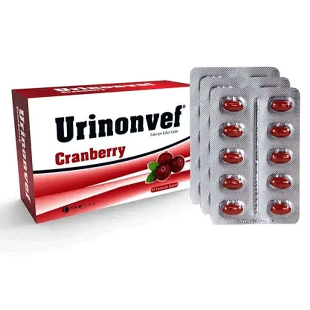 Urinonvef Cranberry 30 Yumuşak Kapsül